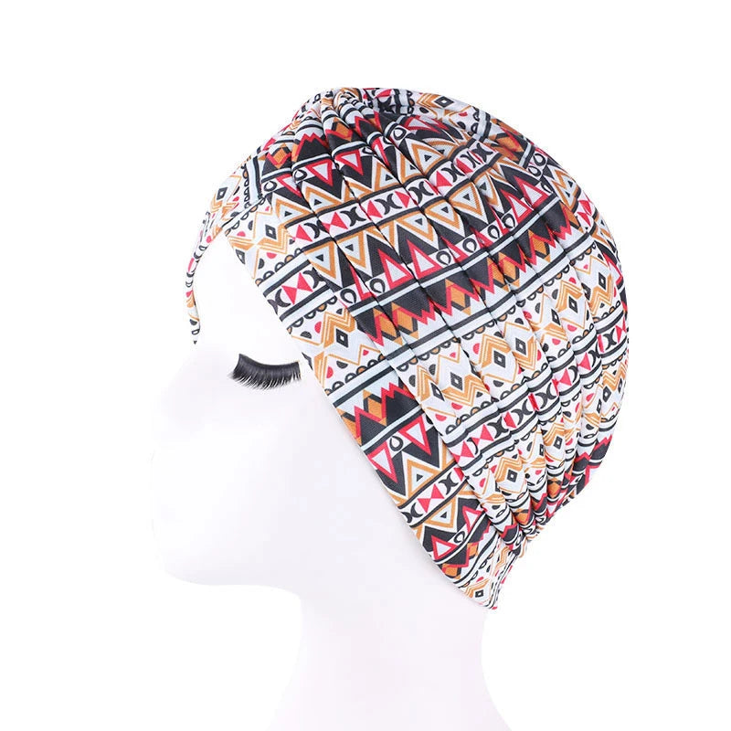 Turban Africain doux extensible pour femmes