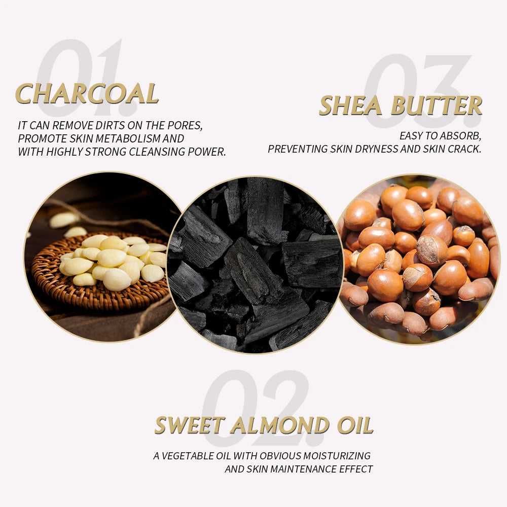 Savon Noir Africain illumine la peau, réduit l’acné, nettoie et hydrate