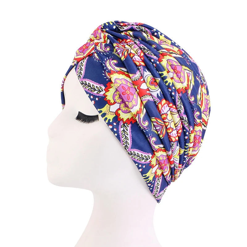 Turban Africain doux extensible pour femmes