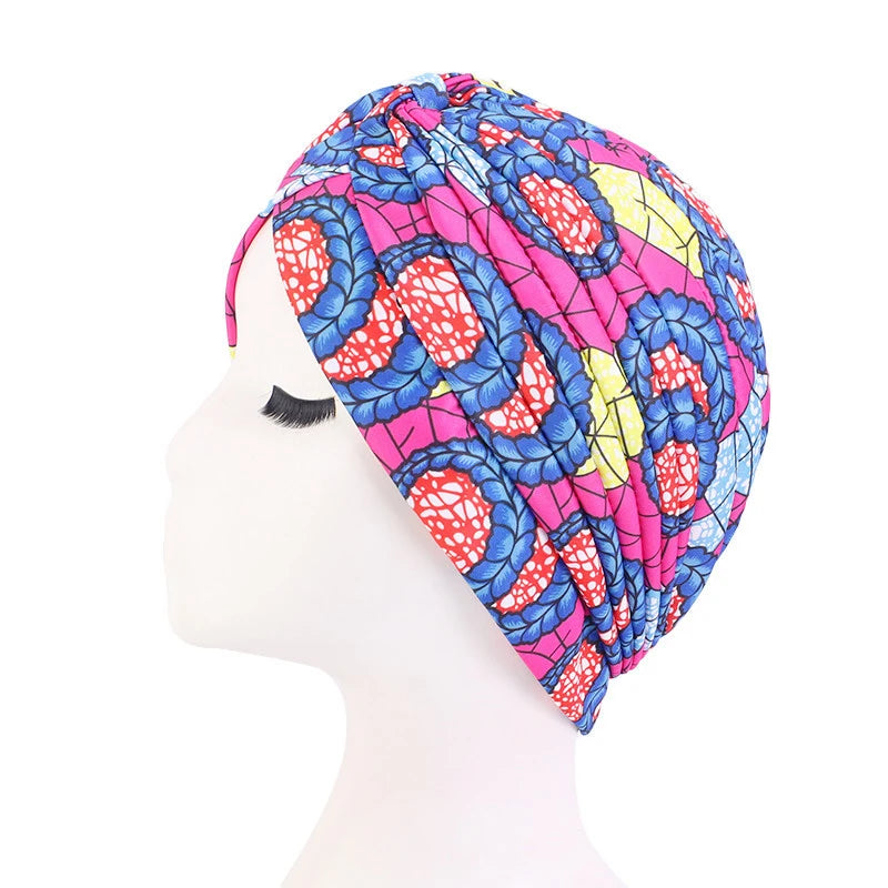 Turban Africain doux extensible pour femmes