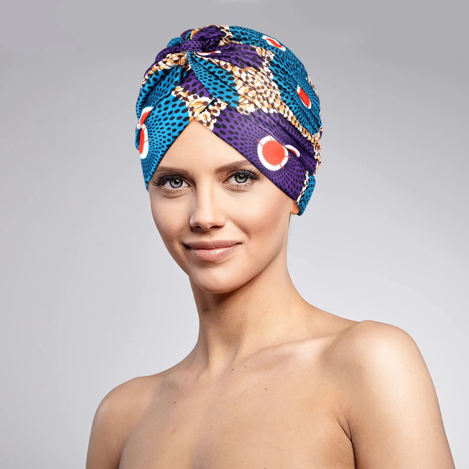 Turban Africain doux extensible pour femmes