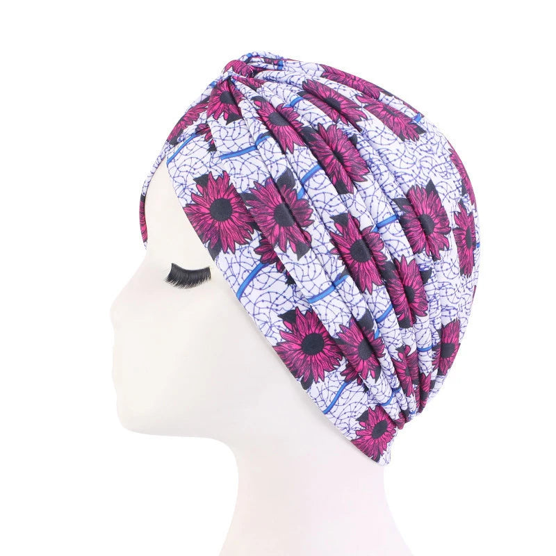 Turban Africain doux extensible pour femmes