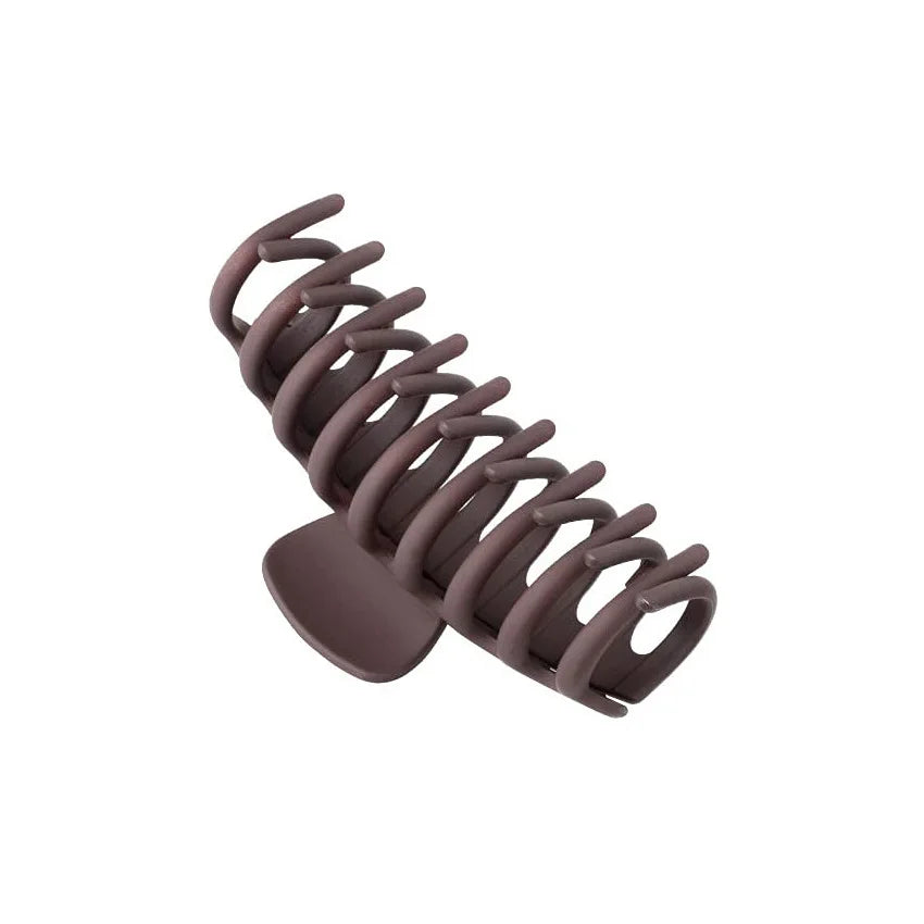 New Large Hair Claw for Women Girls Ponytail Hair Clips Coffee Beige Hairpin Crab Barrette Fashion Hair Accessories Ornaments