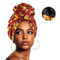 Turban Satin Africain foulard floral pour femmes