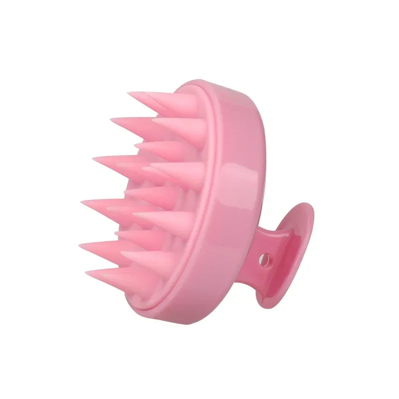 Silicone Shampoo Brush Scalp Massage Brush Hair Washing Comb Long Handle Head Massager Bath Exfoliating Body Scrubber Hair Care