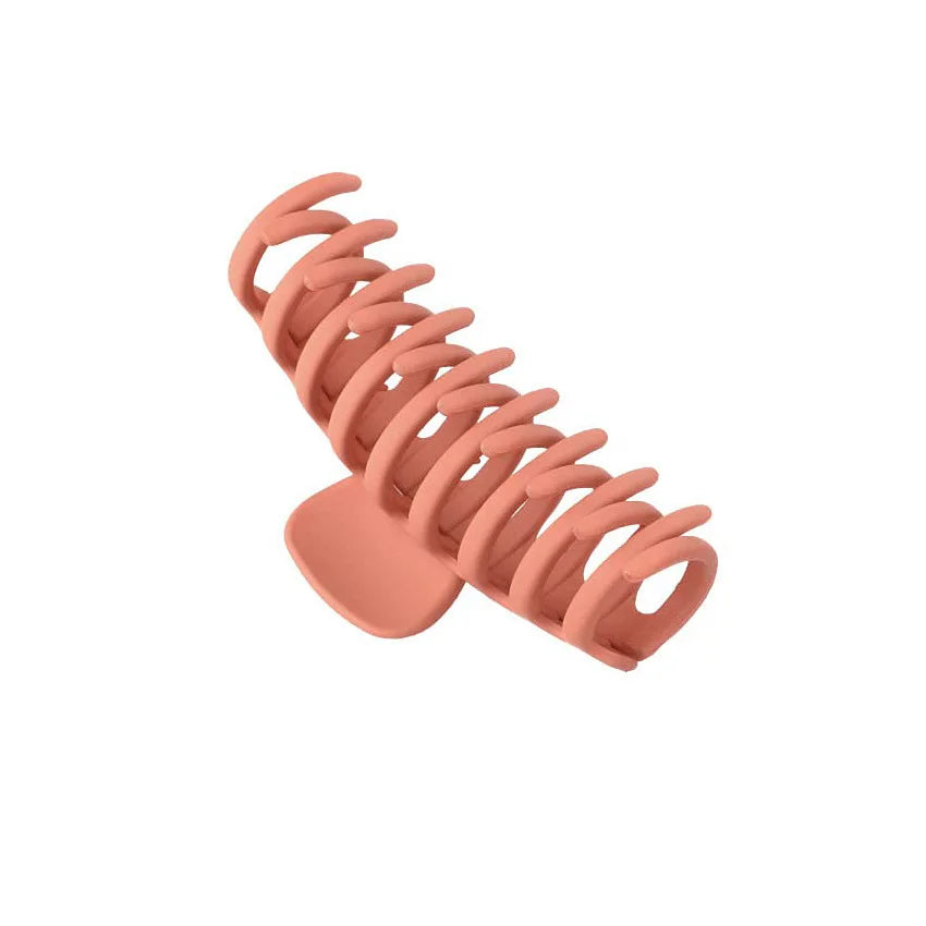New Large Hair Claw for Women Girls Ponytail Hair Clips Coffee Beige Hairpin Crab Barrette Fashion Hair Accessories Ornaments