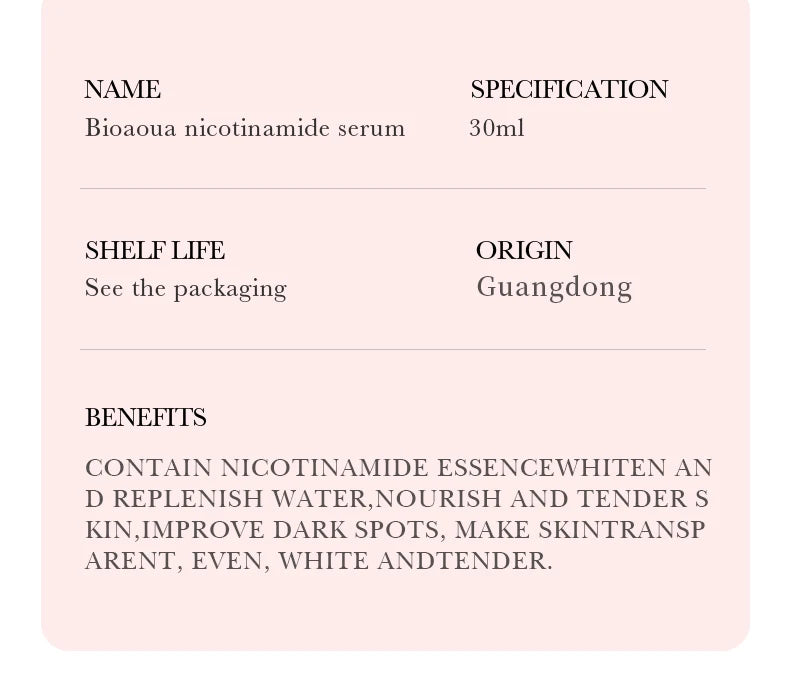 Sérum BIOAQUA Vitamine C hydrate et illumine la peau