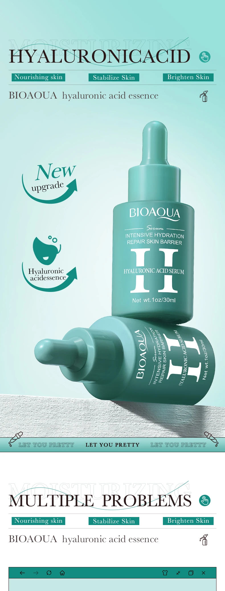 Sérum BIOAQUA Vitamine C hydrate et illumine la peau