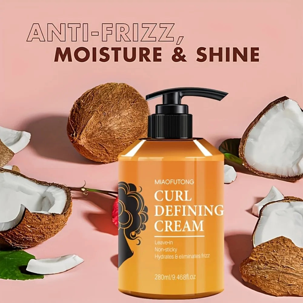 Crème à l'Huile d'Argan – Définition Boucles, Brillance & Élasticité