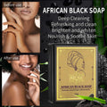 Savon Noir Africain illumine la peau, réduit l’acné, nettoie et hydrate