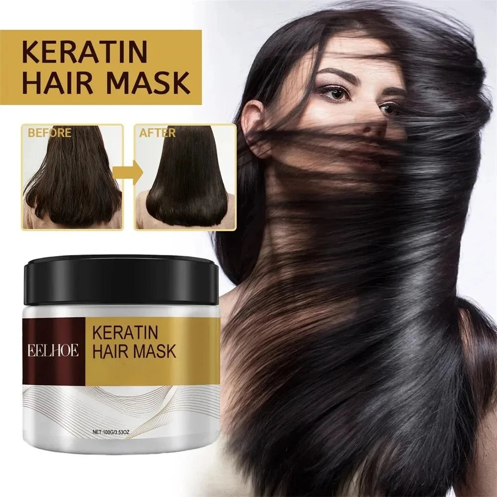 Masque anti-casse Intense à la Kératine, huile d'argan, noix de coco
