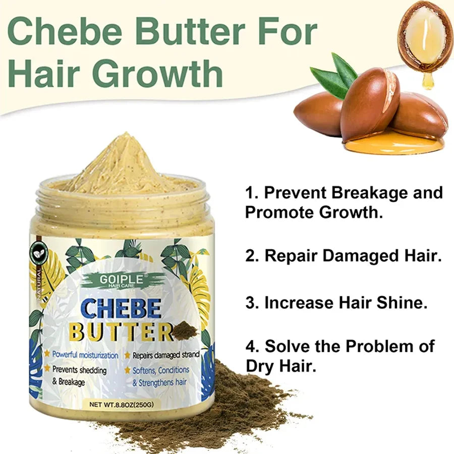 Beurre de Chebe nourrit répare les cheveux prévient la casse favorise