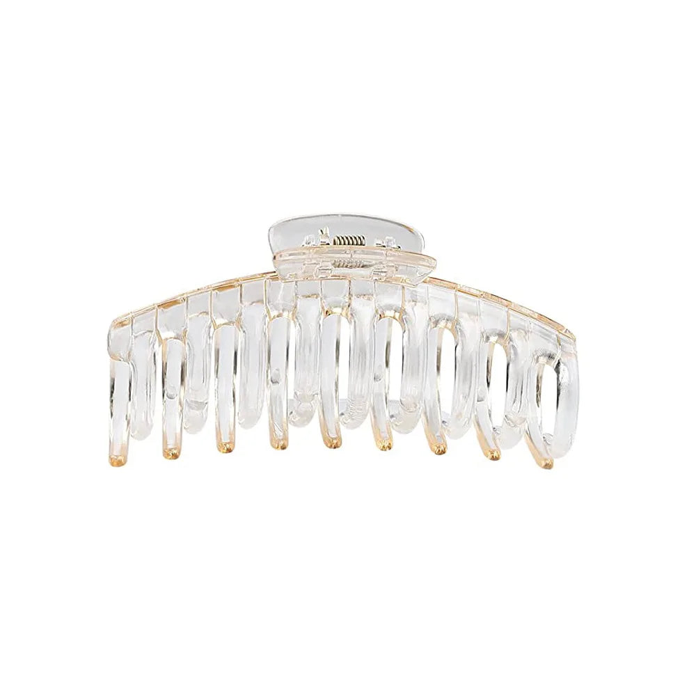 New Large Hair Claw for Women Girls Ponytail Hair Clips Coffee Beige Hairpin Crab Barrette Fashion Hair Accessories Ornaments