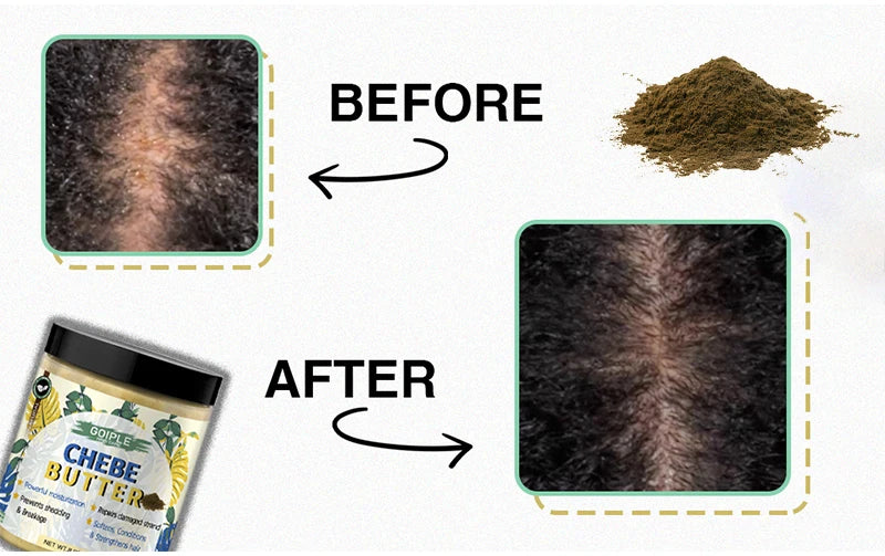 Beurre de Chebe nourrit répare les cheveux prévient la casse favorise