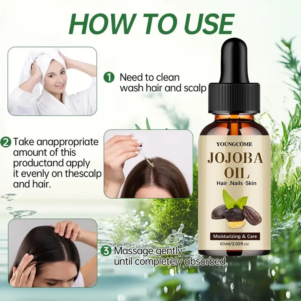 Huile de Jojoba Bio – Soin Nourrissant Cheveux & Peau Sans Hexane