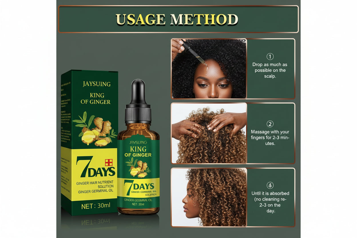 Sérum Ancestral au Gingembre : Anti-Chute & Vitalité