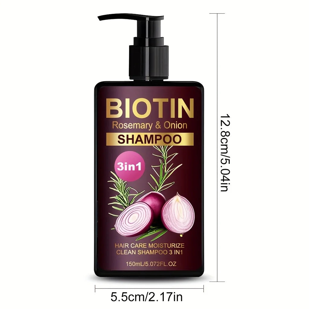 Shampoing Fortifiant 3-en-1 Biotine & Romarin