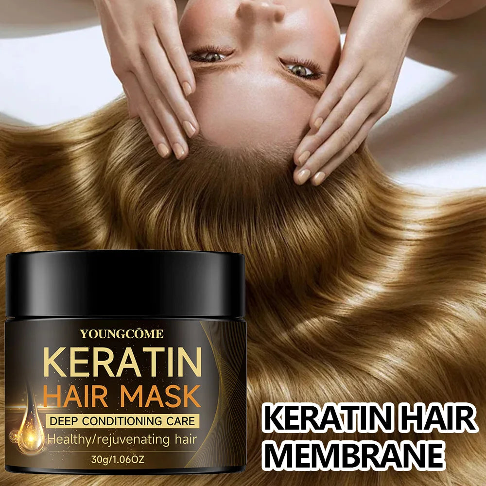 Masque Capillaire Kératine – Soin Anti-Frisottis Cheveux Abîmés