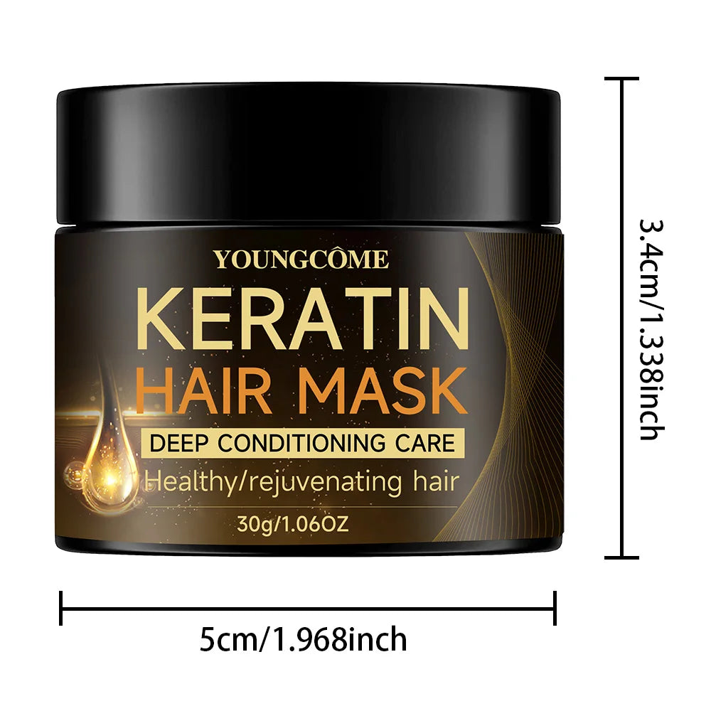 Masque Capillaire Kératine – Soin Anti-Frisottis Cheveux Abîmés