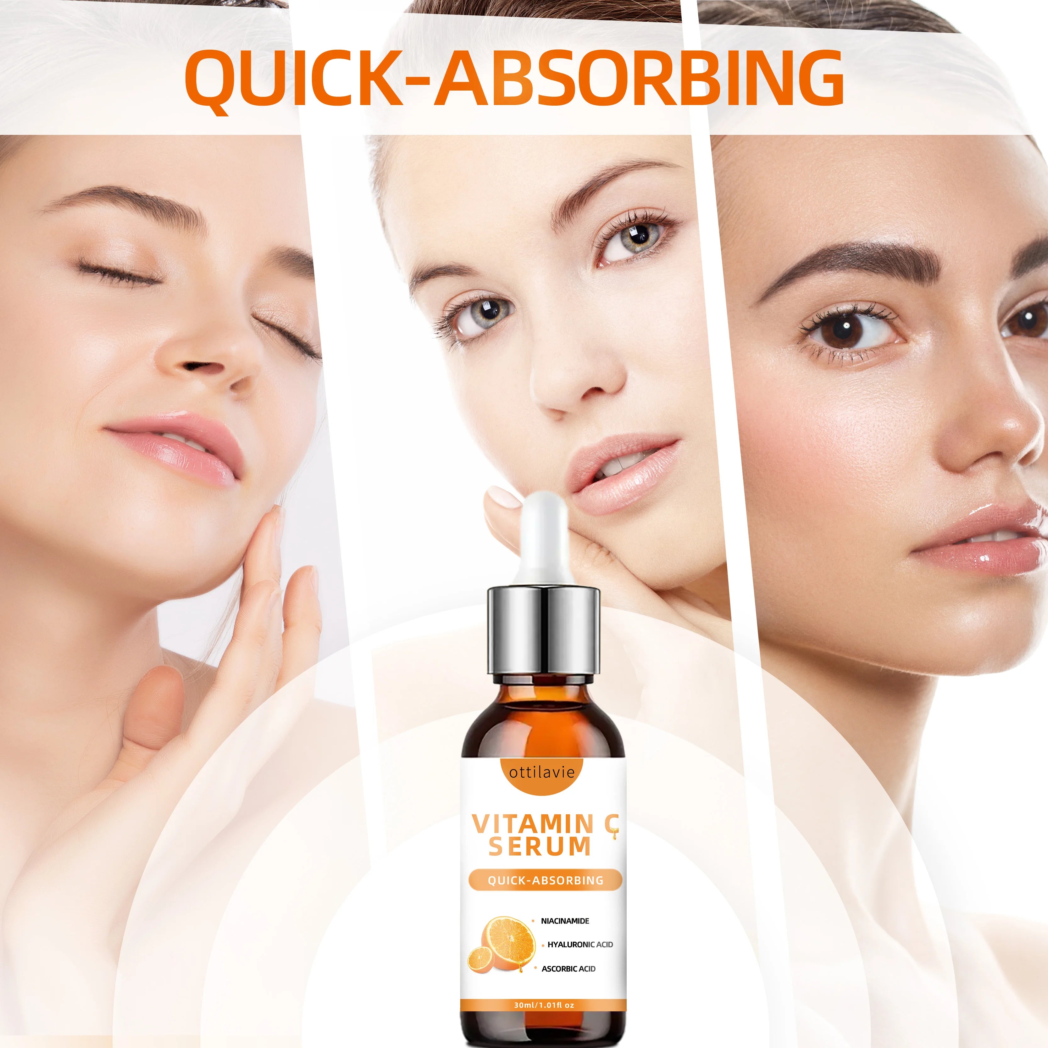 Sérum Vitamine C hydrate et illumine la peau