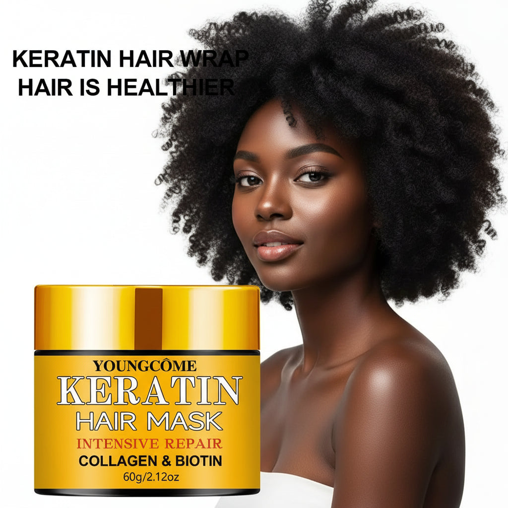 Masque Soin Intense – Biotine & Kératine pour Cheveux Secs & Abîmés