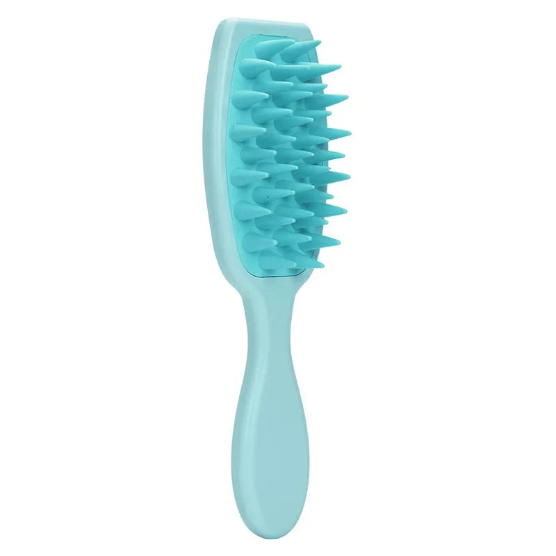 Silicone Shampoo Brush Scalp Massage Brush Hair Washing Comb Long Handle Head Massager Bath Exfoliating Body Scrubber Hair Care