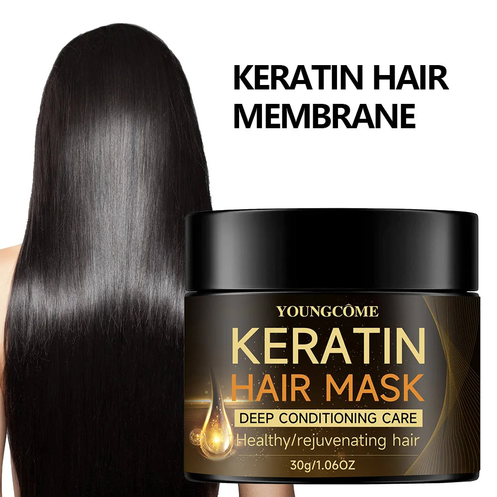 Masque Capillaire Kératine – Soin Anti-Frisottis Cheveux Abîmés