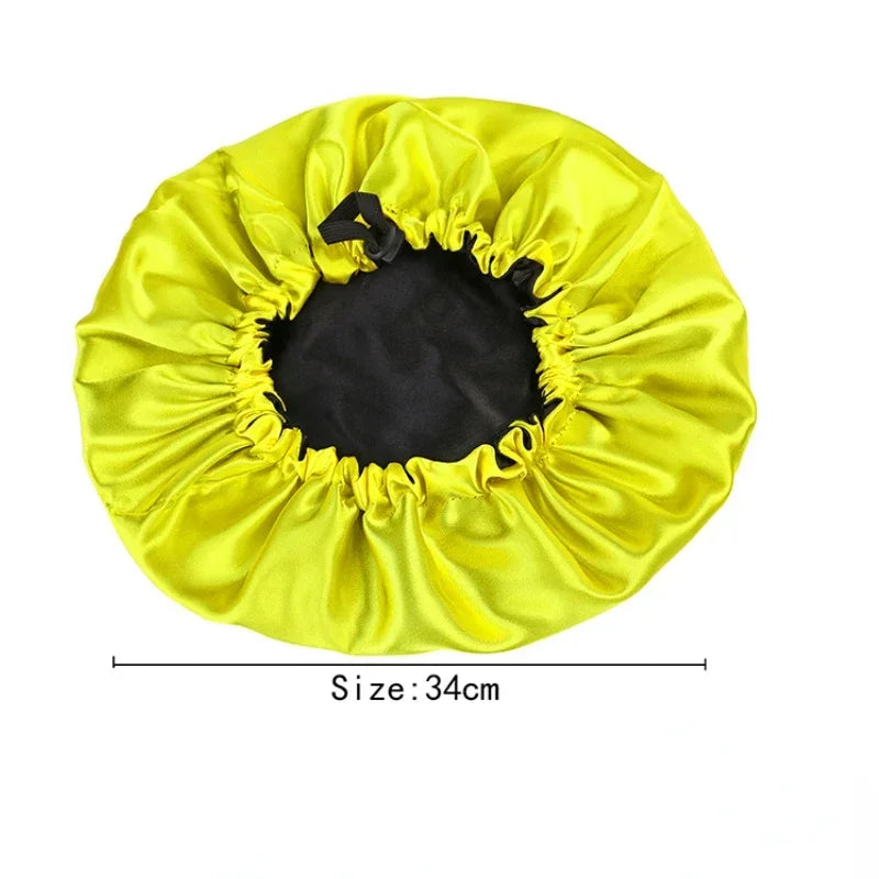 Bonnet Satin Double Couche – Protection Nuit Cheveux Naturels