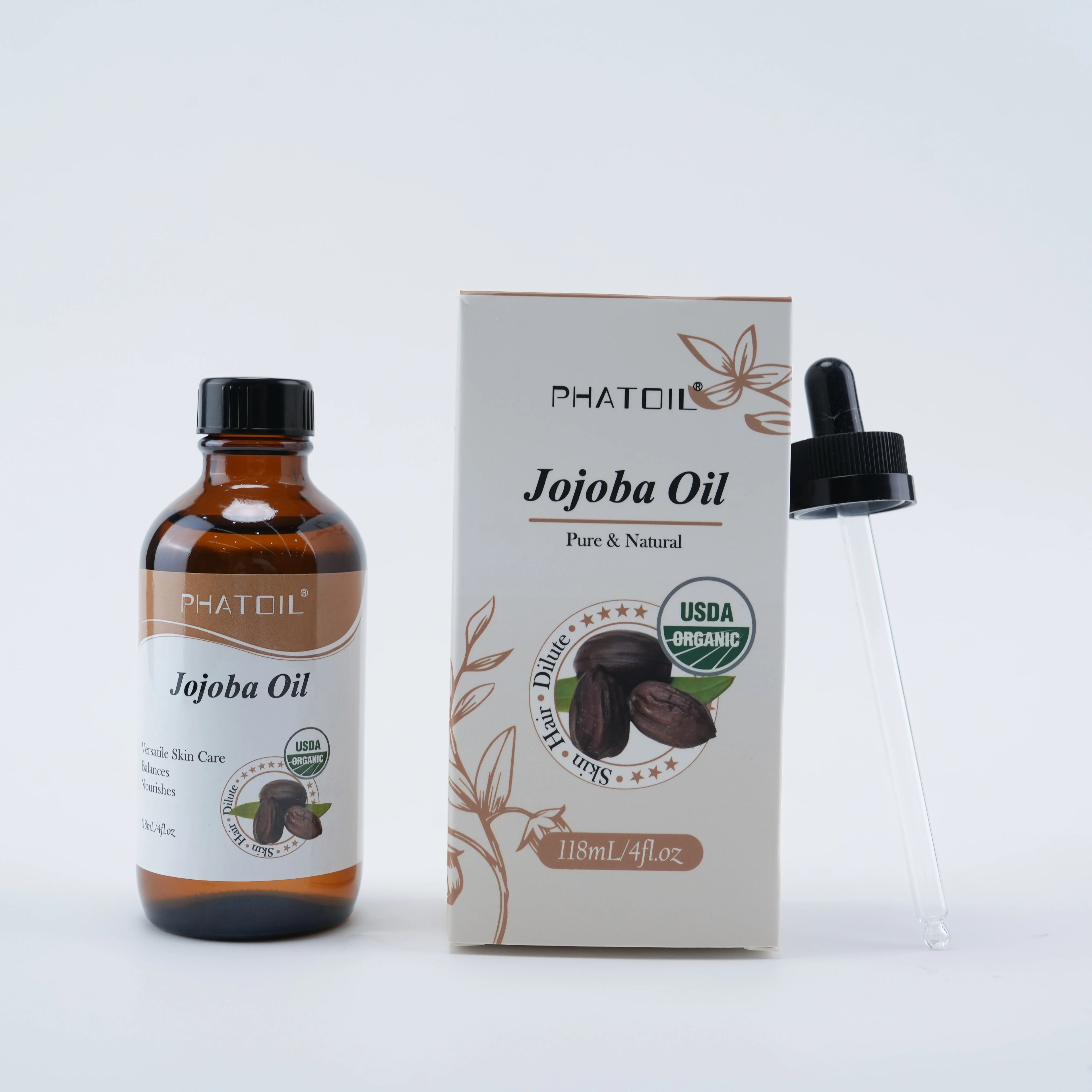 Huile de Ricin Pure & Jojoba Bio – Croissance & Éclat Naturel