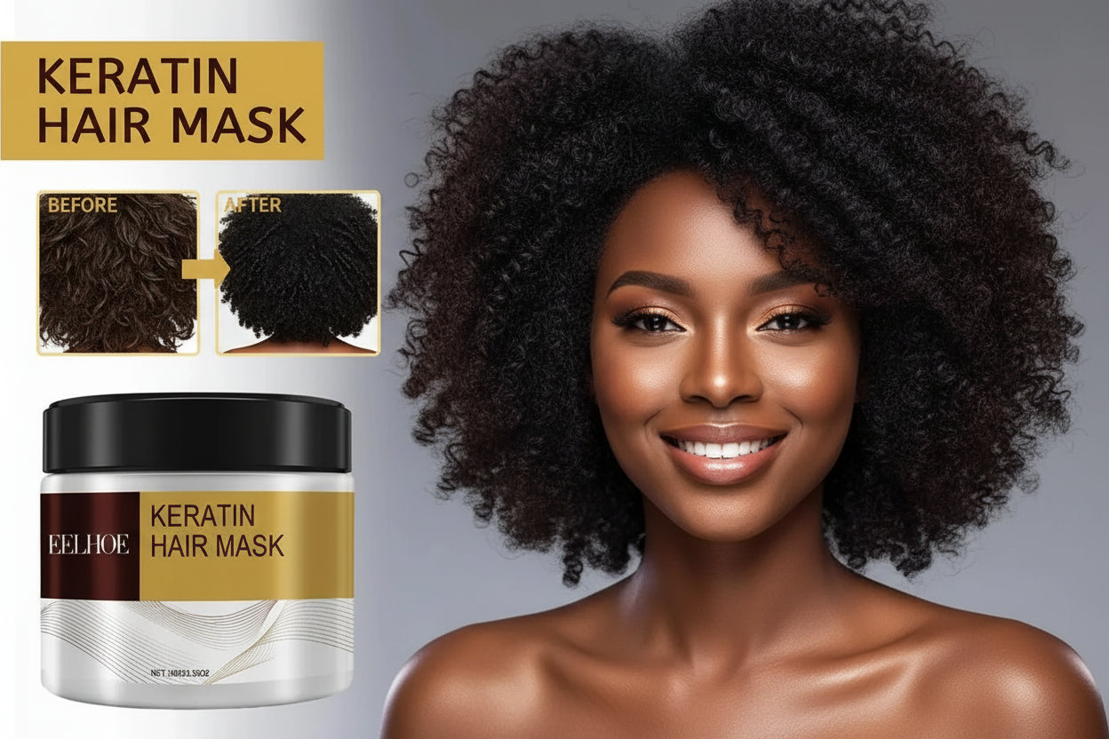 Masque anti-casse Intense à la Kératine, huile d'argan, noix de coco