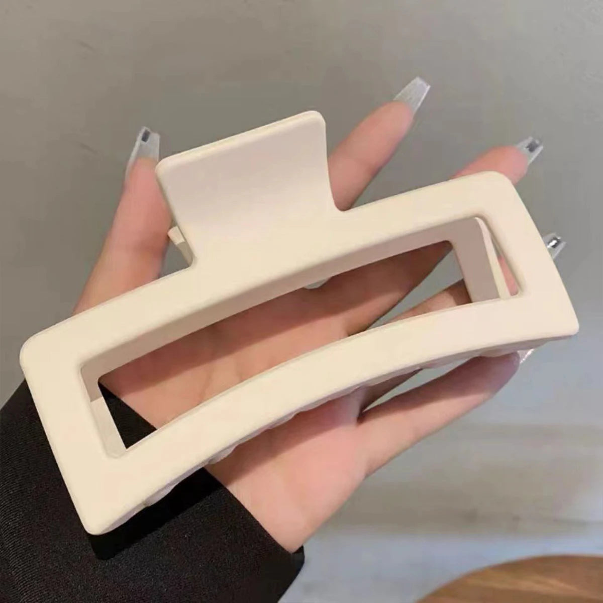 5 Inche Extra Large Claw Clips for Thick Hair and Long Hair, 4 Pack Xl Jumbo Claw clips, Oversized Matte Non-slip Rectangle Hair