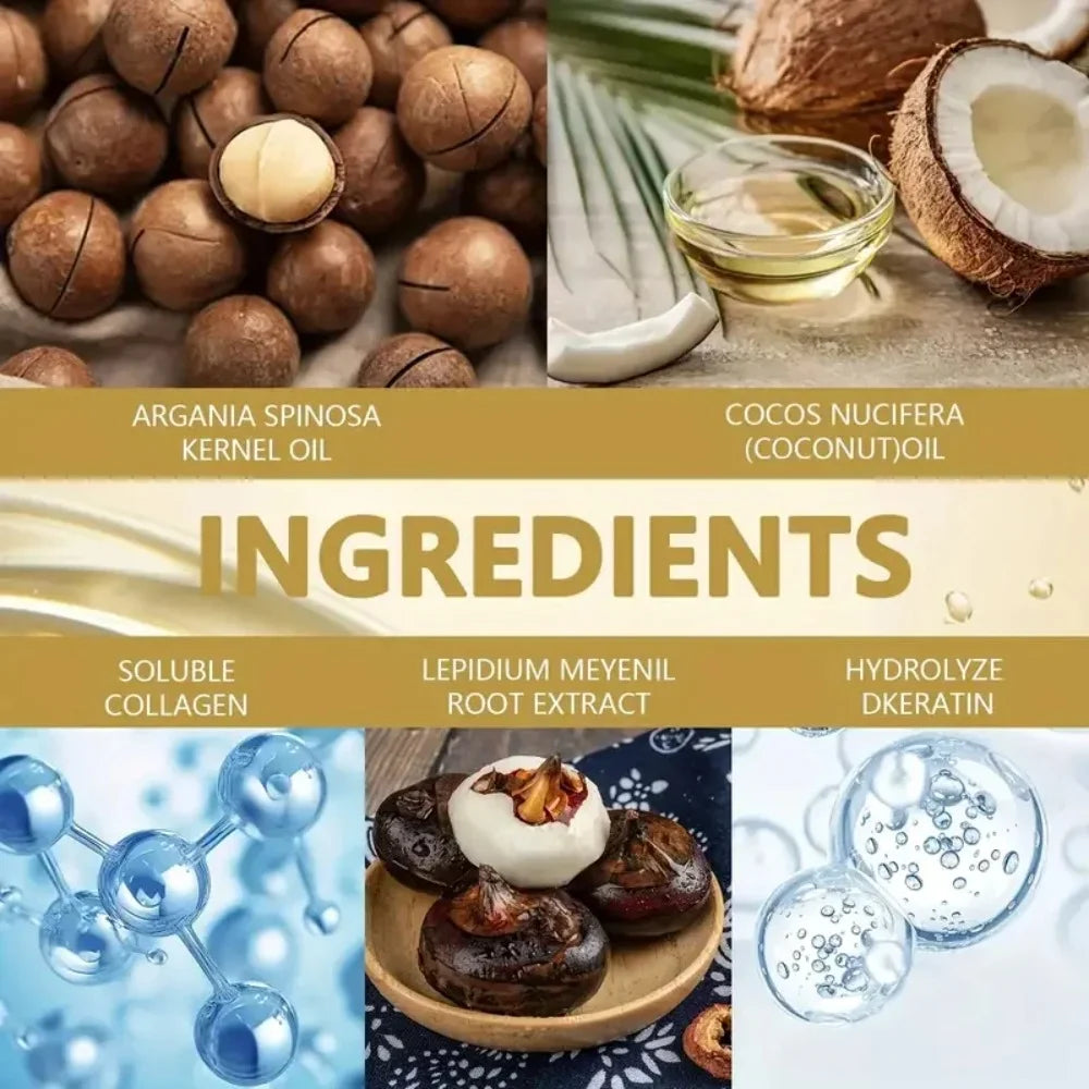 Masque anti-casse Intense à la Kératine, huile d'argan, noix de coco