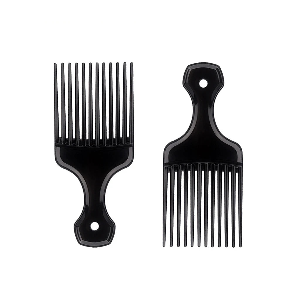 Afro Natural Curly Hair Comb Pick Hair Parting Comb African Braiding Comb Wide Teeth Retro Oil Head Styling Tool For Man Women