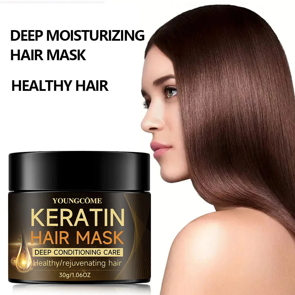 Masque Capillaire Kératine – Soin Anti-Frisottis Cheveux Abîmés