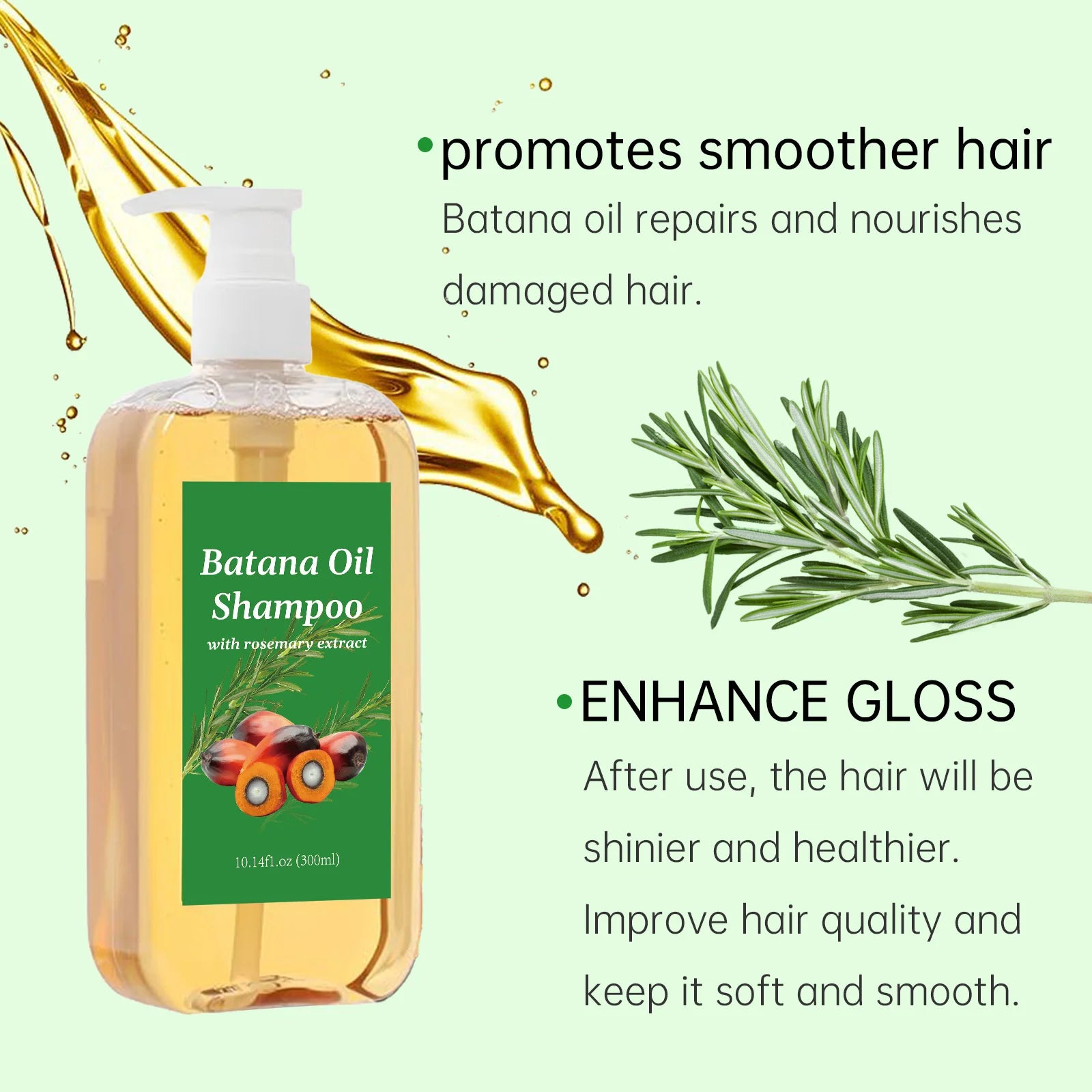 Shampoing Fortifiant Royal : Batana, Romarin & Anti-Frizz