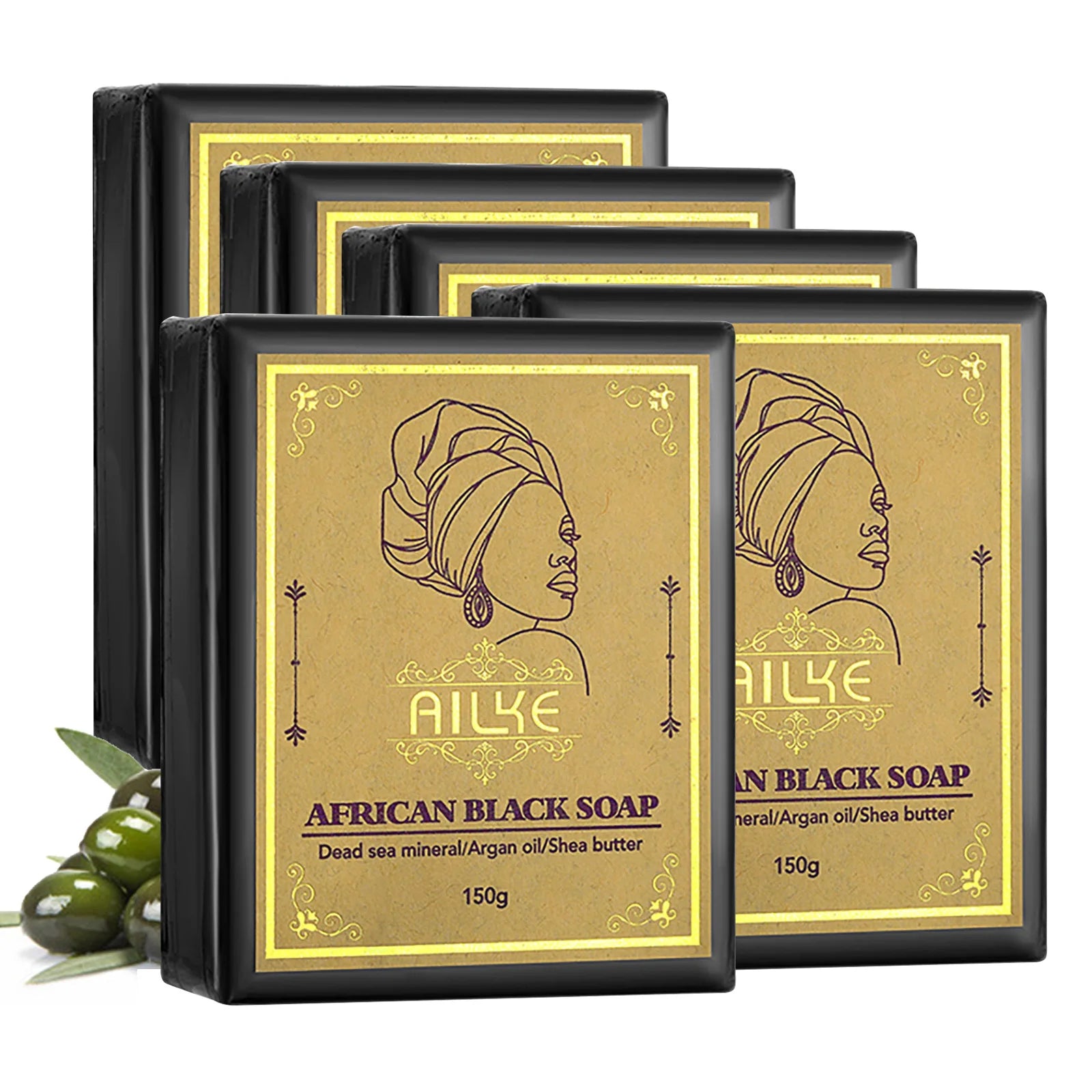 Savon Noir Africain illumine la peau, réduit l’acné, nettoie et hydrate