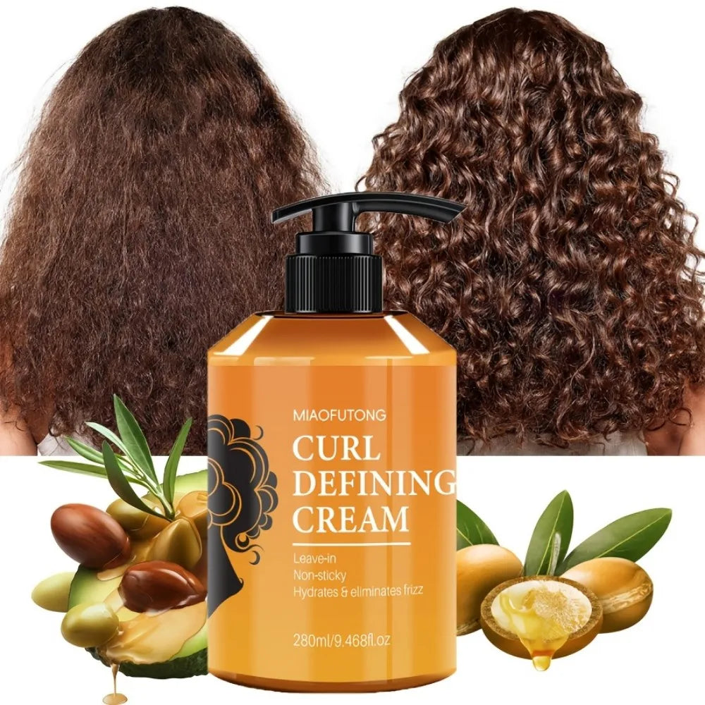 Crème à l'Huile d'Argan – Définition Boucles, Brillance & Élasticité