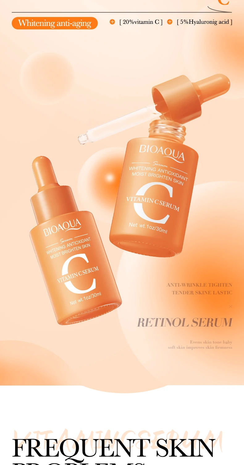 Sérum BIOAQUA Vitamine C hydrate et illumine la peau