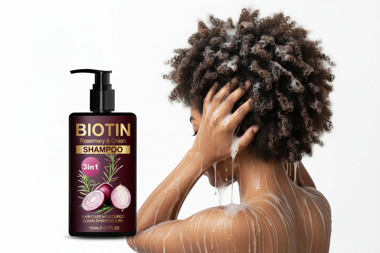 Shampoing Fortifiant 3-en-1 Biotine & Romarin