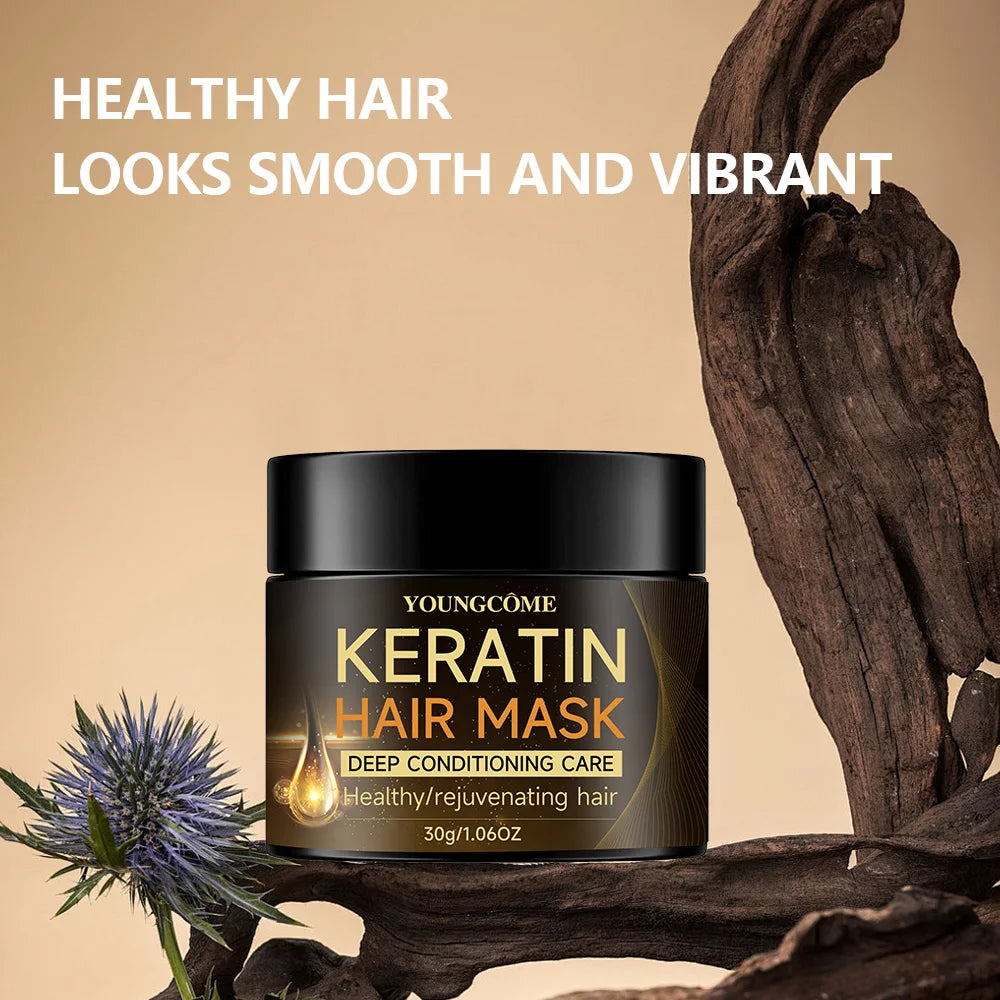 Masque Capillaire Kératine – Soin Anti-Frisottis Cheveux Abîmés