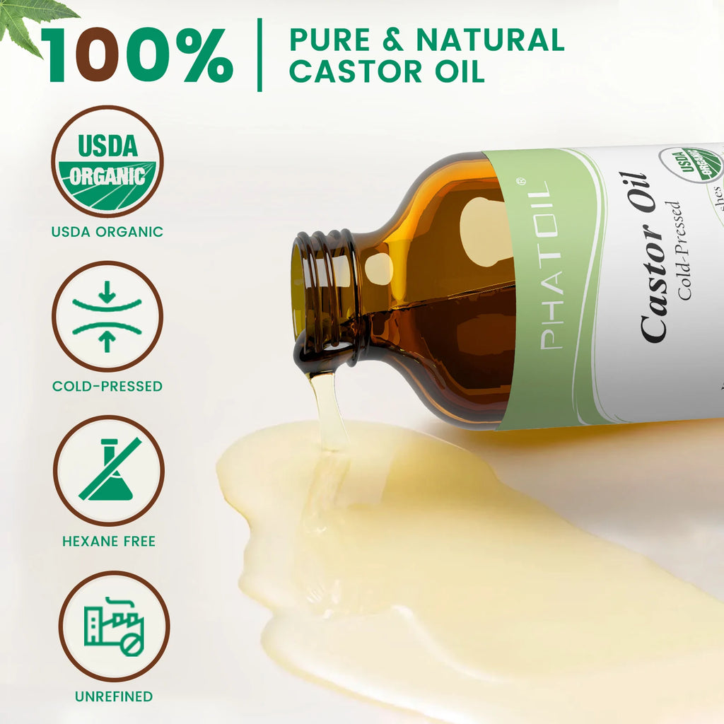 Huile de Ricin Pure & Jojoba Bio – Croissance & Éclat Naturel