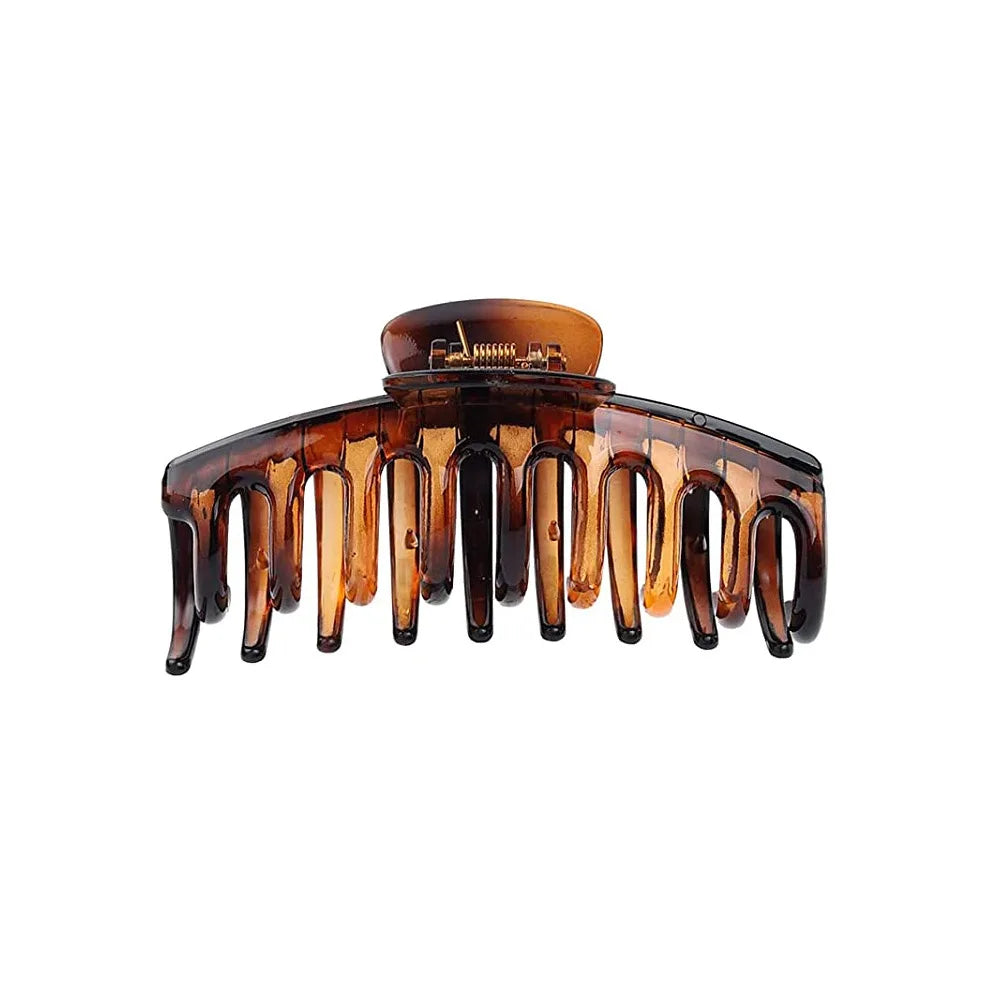 New Large Hair Claw for Women Girls Ponytail Hair Clips Coffee Beige Hairpin Crab Barrette Fashion Hair Accessories Ornaments