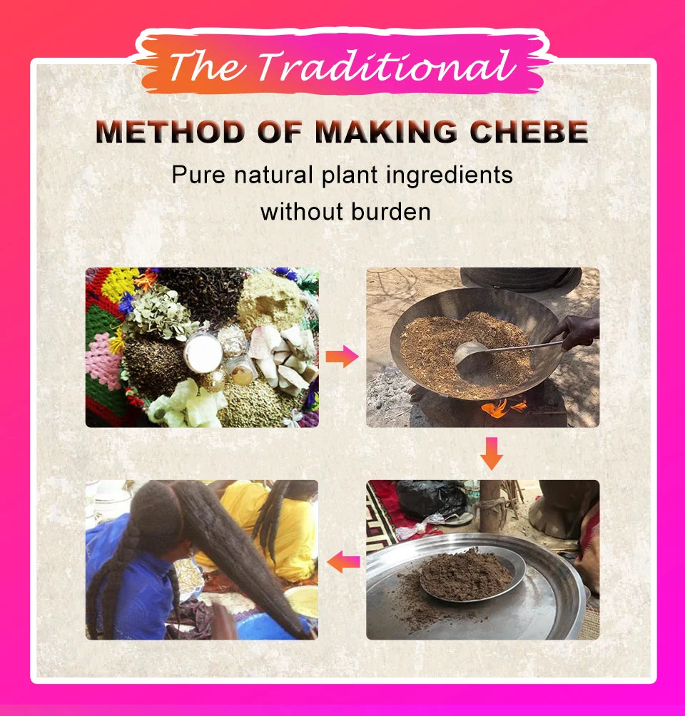 Élixir "Pousse Miracle" : Cure Chebe & Anti-Casse