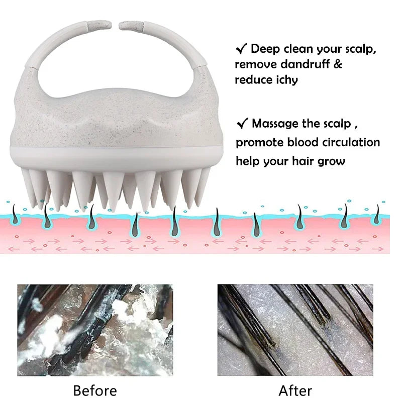 Brosse Cuir Chevelu stimule le cuir chevelu et favorise la pousse