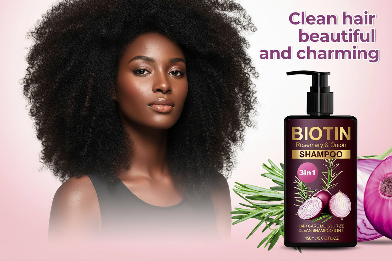 Shampoing Fortifiant 3-en-1 Biotine & Romarin