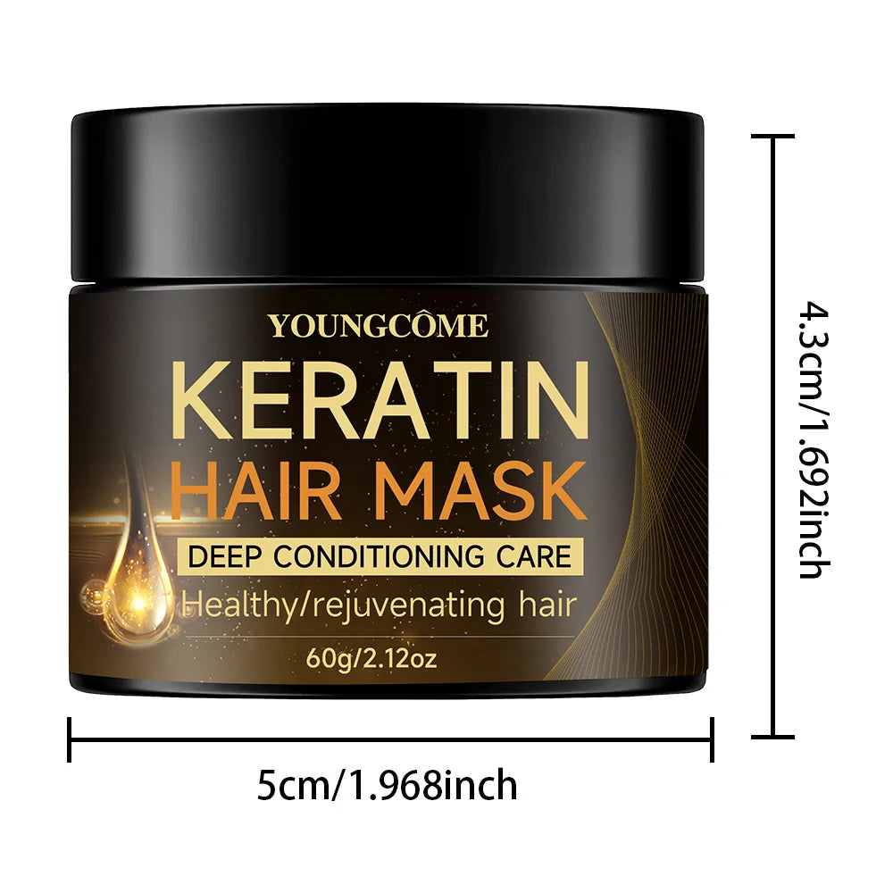 Masque Capillaire Kératine – Soin Anti-Frisottis Cheveux Abîmés
