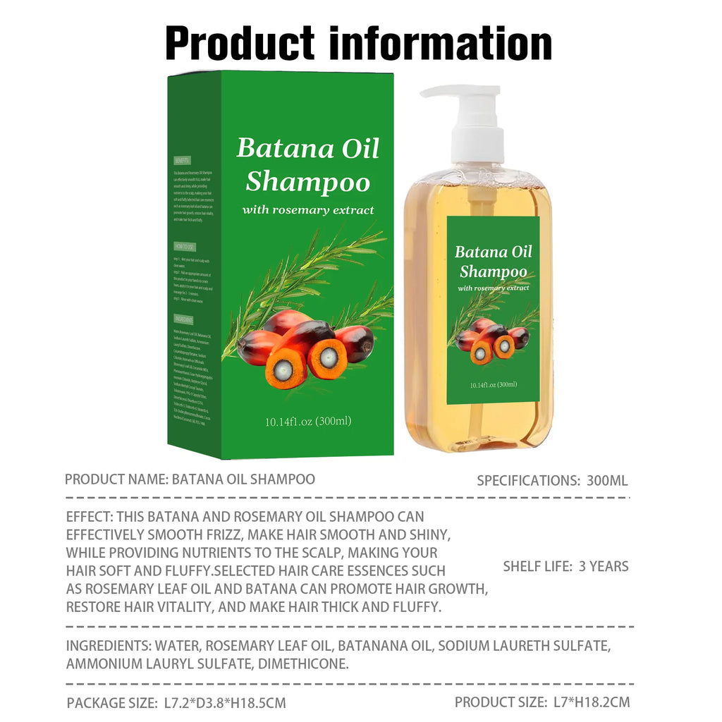 Shampoing Fortifiant Royal : Batana, Romarin & Anti-Frizz