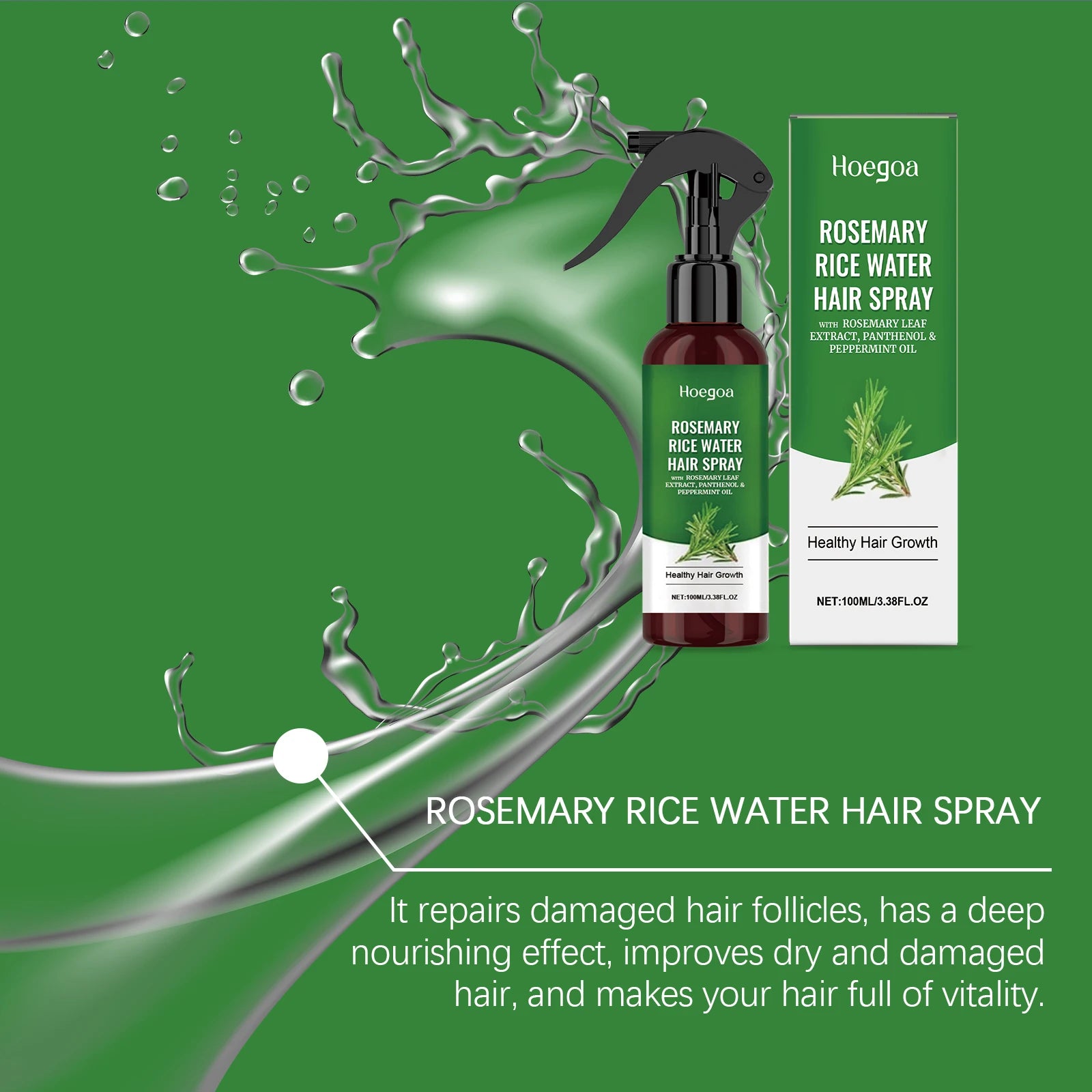 Rosemary Rice Water Hair Growth Spray