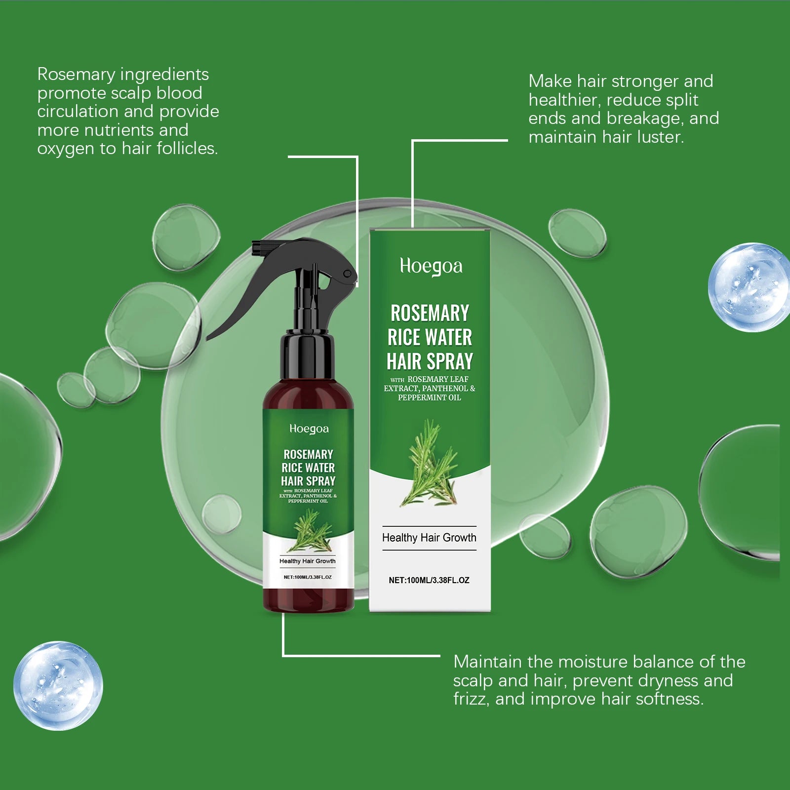 Rosemary Rice Water Hair Growth Spray