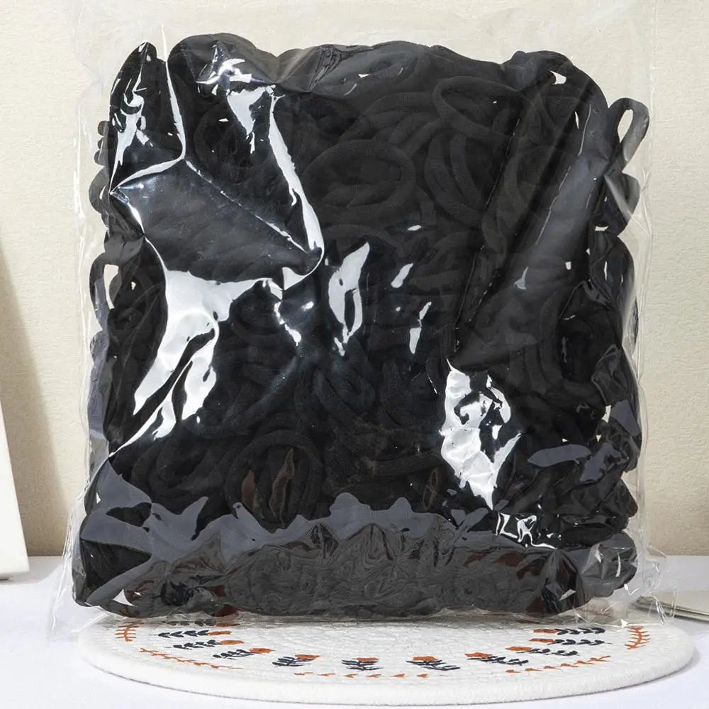 30-200pcs Hair Accessories for Women girl Basic Hair Bands Headband Hair Ropes Ties Ponytail Holder Simple and Fashionable Nylon